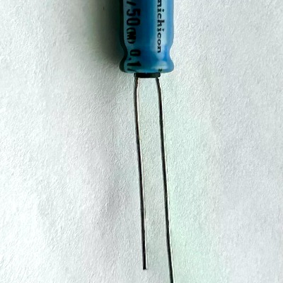 5 x Aluminum Electrolytic Capacitor 0.1uF 50V 5x11mm Nichicon