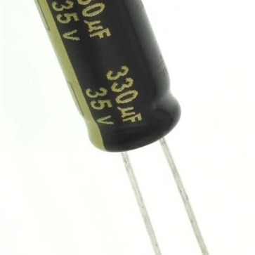 6 x Aluminum Electrolytic Capacitor 330uF 35V 20% 8x20mm FM Radial Panasonic - EEU-FM1V331L