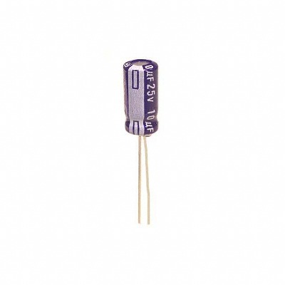5 x Aluminum Electrolytic Capacitor 10uF 25V 5x11mm Panasonic